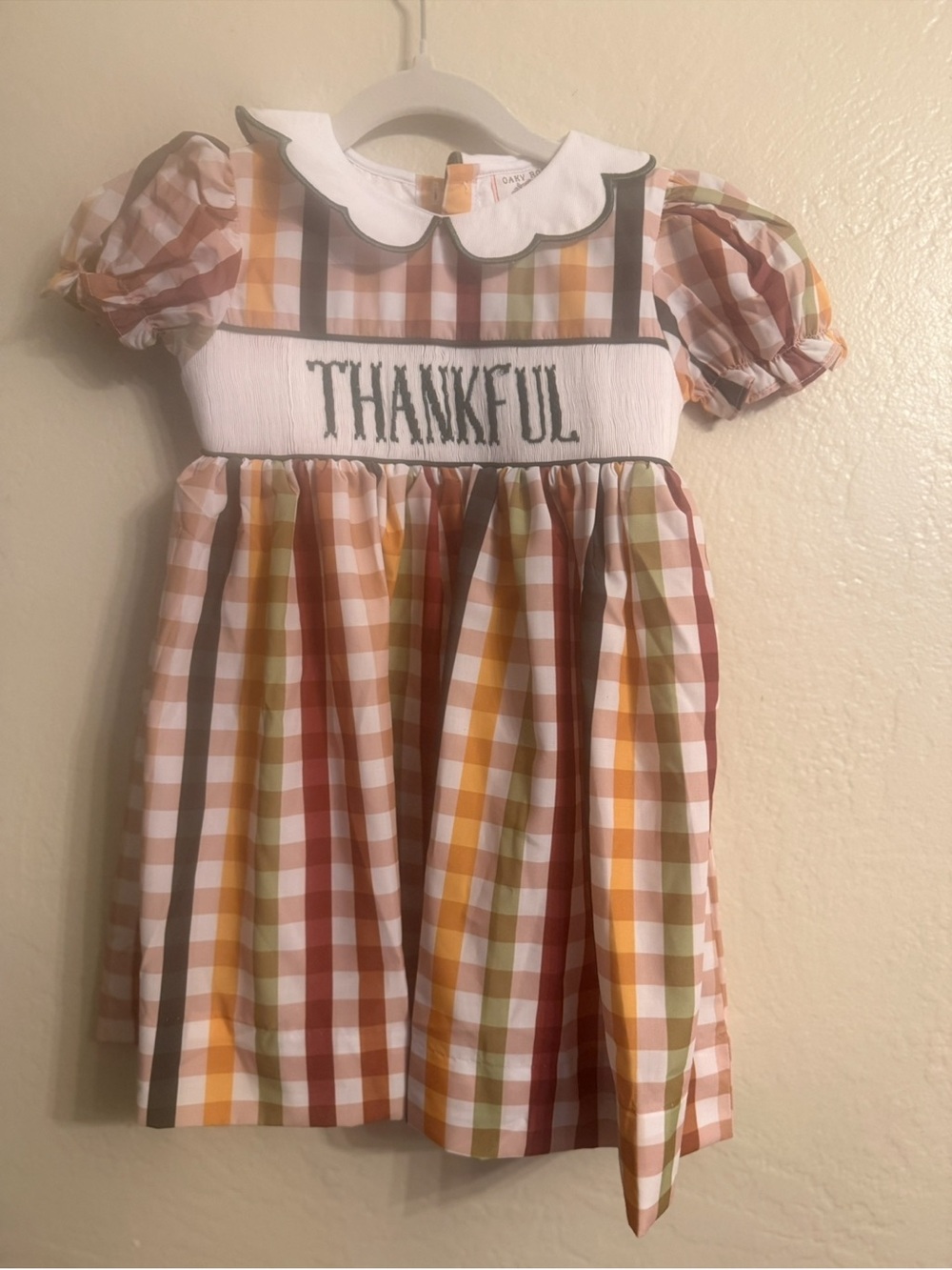 Thanksgiving smocked dress